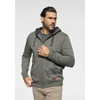 MAN'S WORLD Kapuzensweatjacke Herren Olivgrün 4XL