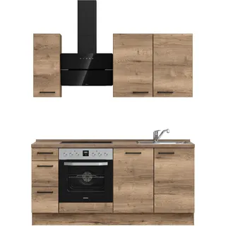 Nobilia Küchenzeile Structura II 180 cm braun