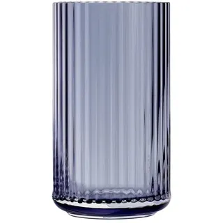 Lyngby Porcelæn Vase H12.5 cm Lyngby aus mundgeblasenem Glas zeitlos, blau
