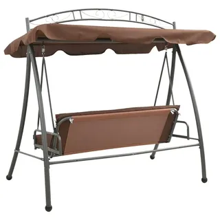 vidaXL Hollywoodschaukel 3-Sitzer kaffeebraun