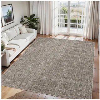 GarveeMore Veloursteppich Designteppich Maschinenwaschbarer Teppich – flachfloriger Läufer, Moderner Teppich pflegeleicht, rutschfest, schmutzabweisend braun 160 cm x 230 cm