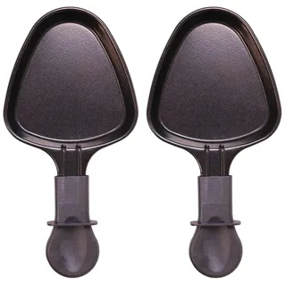 Piebert 8x 27041 Raclette Pfännchen Oval für Klarstein Princess Tristar Tefal BxLxH: 10x19,7x1,4cm Antihaftbeschichtet