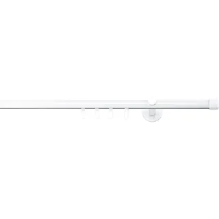 MYDECO Vorhangstange Kappe function 1-läufig Ø 20 mm 200 cm Weiß