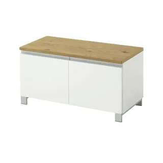 VOSS MÖBEL Salea 84 x 45 x 37 cm weiß / weiß lackiert