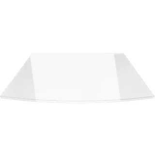 ECOfoxx Funkenschutzplatte Klarglas 120 x 130 cm Weiß