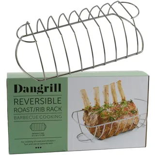 Dangrill Spare-Rib-Halter Grill Spare-Ribs BBQ Grill-Halter Smoker Rippchen-Ständer Rack