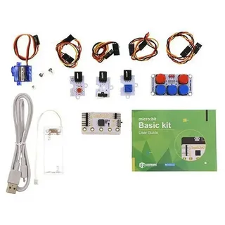 ELECFREAKS micro:bit Basis-Kit für Einsteiger, kompatibel mit Makecode, 9-teilig, ohne  Board