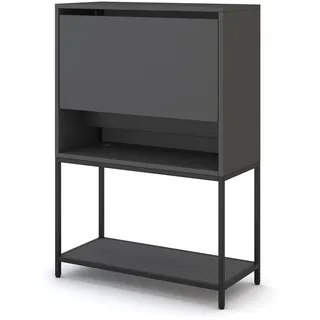 ASSMANN Sekretär Cubas Basic 74x80cm Anthrazit Schwarz Anthrazit, TÜV-Zertifiziert, einfache Montage für Homeoffice