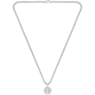 Boss Kette mit Anhänger NORTH Silber Edelstahl