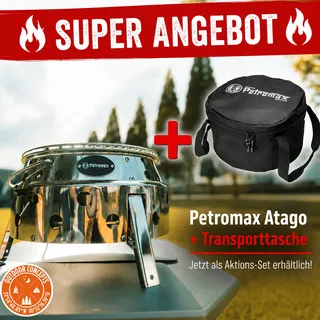 Petromax Atago Gasgrill 3,8 kW + Transporttasche