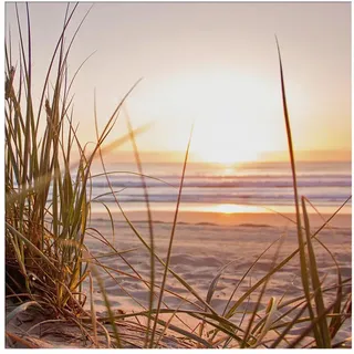 Art for the home - Outdoor Leinwandbilder Sonnenuntergang 50x50cm",