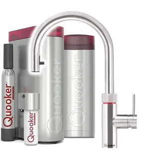 Quooker Flex Set Küchenarmatur Voll-Edelstahl Orange