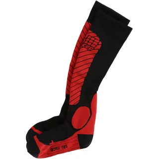 CEP Kompressionssocken Skistrümpfe race skiing socks, Black/Red, Gr. II | 35-37