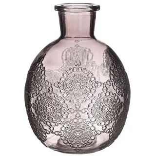 NaDeco Dekovase Kugelvase Bologna Größe h.17 cm Ø 12.5 cm, in Grau Kugelflasche grau