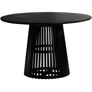Wohnling Esstisch Ø 120 cm schwarz
