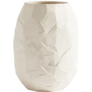 Muubs - Kuri Vase, H 21 Ø 16 cm, sand