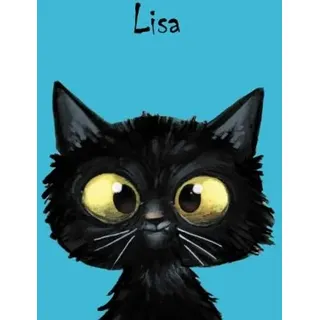 personalisiertes Notizbuch DIN A5 - Lisa: 80 blanko Seiten