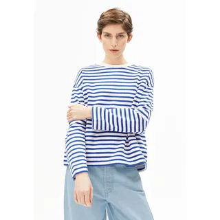 ARMEDANGELS Frankaa Maarlen Sweatshirt Gestreift Blau/Weiß XS