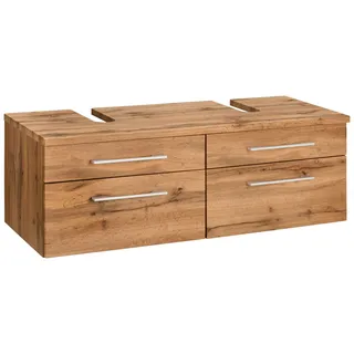 WELLTIME Waschbeckenunterschrank Davos 120 x 41 cm Braun