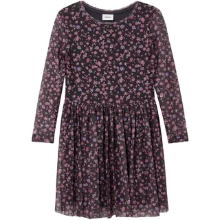 s.Oliver Junior Mädchen Kleid – Langarm, Mesh, Allover-Muster - 104