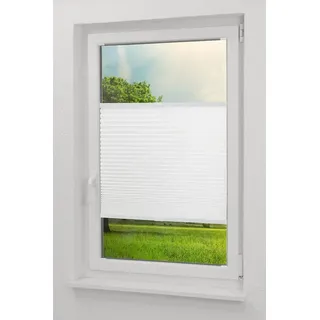 LYSEL® Plissee Crush Tageslicht, blickdicht, HxB 130x110cm weiß 110 cm x 130 cm