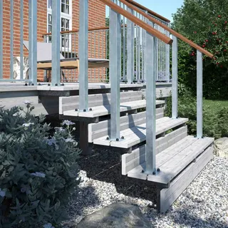 Plus Stahltreppenwange 17 cm Stahl