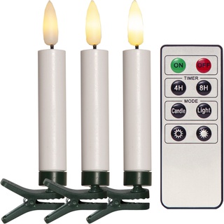 Star Trading, LED Kerzen, Weihnachtsbaumkerzen Flamme (10 x)