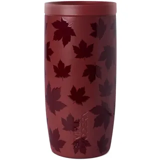 Simple Modern Halloween Signature Voyager Reise-Kaffeetasse mit 360°-Deckel, Geschenke für Damen und Herren, mit Keramikfutter, isolierter Edelstahl, kaltgebrühter Eiskaffeebecher, Herbstahorn