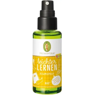 PRIMAVERA Kids Leichter lernen Raumspray bio* 50 ml - Zitrone, Grapefruit und Orange - Aromadiffuser, Aromatherapie - konzentrationsfördernd, motivierend - vegan