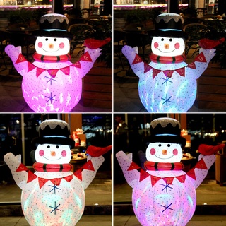 CCLIFE Led Schneemann Beleuchtet Aufblasbar Snowman Outdoor Außenbereich Schneemänner Weihnachtsbeleuchtung weihnachtsdeko Weihnachtsfigur