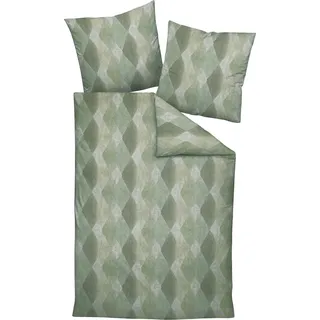 Janine Design Edelflanell Bettwäsche Chinchilla S 78046 salbeigrün 1 Bettbezug 155 x 220 cm + 1 Kissenbezug 80 x 80 cm