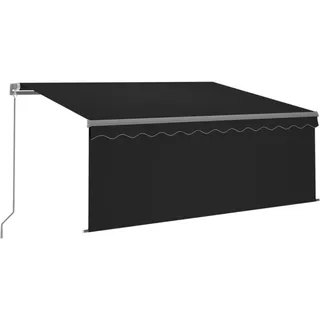 vidaXL LED Gelenkarmmarkise 300 x 250 cm anthrazit inkl. Volant