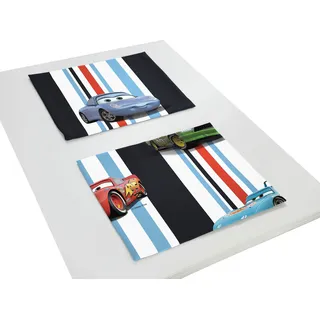 Platzset WIRTH "Cars Stripes" Platzsets Gr. Polyester, blau Platzsets Walt Disney