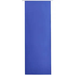 Bestlivings Flächenvorhang Blickdicht 60x245cm, Schiebegardine als Raumteiler (Blau) mit Klettband Befestigung, Gardine Vorhang zum schieben