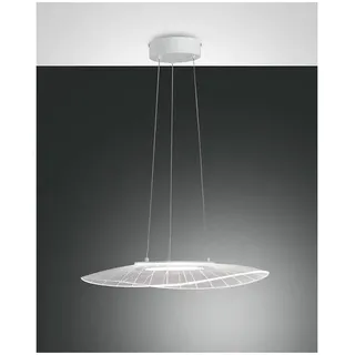 Fabas Luce Vela Pendelleuchte LED 1x24W Metall- und Methacrylat weiß inkl. Smartluce