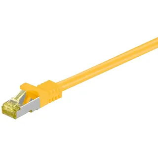 goobay Patchkabel Cat6a S/FTP Gelb 0,5 m