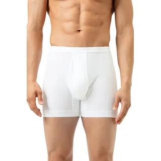 MEY Herren Trunk weiß Baumwolle unifarben, weiß, NOS