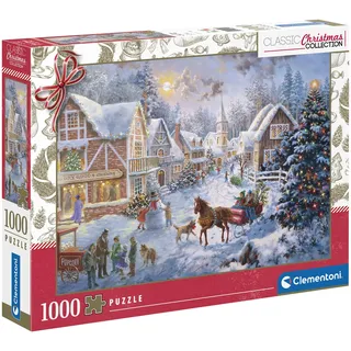 CLEMENTONI Christmas Puzzle - Puzzle 1000 Teile Erwachsene | Puzzle Erwachsene in 70 x 50 cm - Puzzle Weihnachten von Clementoni 81504