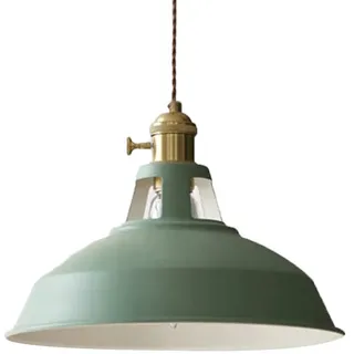 Industrie Lampe Retro Lampenschirm Pendelleuchte Industrial Eisen Lampenschirm E27 Vintage Topfdeckel Kronleuchter HäNgelampe Deckenleuchte Hängeleuchte FüR Esszimmer Wohnzimmer Rot gelb (grün)