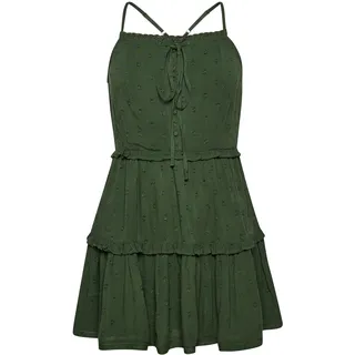 Superdry Damen Trägerkleid mit Lochstickerei im Vintage-Look Thymian 38 - S