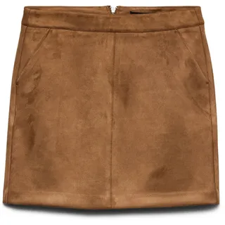 Vero Moda Lederimitatrock Damen Braun 34
