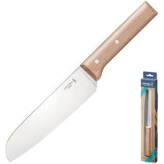 OPINEL Parallele Santoku Küchenmesser Kochmesser Fleisch Fisch Messer Holzgriff