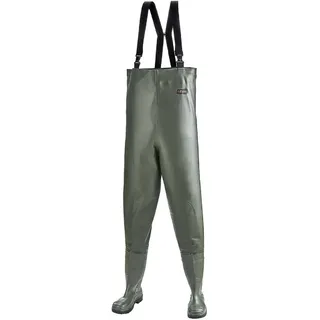 NORWAY Premium-Wathose 600g/m2 mit Stiefel S5 grün - 44