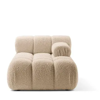 Micadoni Recamiere Bellis, Chaise Longue 1-Sitzer Modul beige