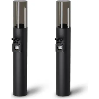 SSC-LUXon Außenleuchte Edelstahl Höhe 50 cm 1x E27 schwarz