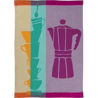 Sander - Geschirrtuch Café - Farbe: 16 Aqua/Purple