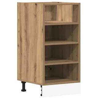 Heofavd Küchenunterschrank Riga Unterschrank Artisan-Eiche 40x44,5x81,5 cm Holzwerkstoff Küchenschrank mit verstellbaren Füßen für Stauraum ohne Arbeitsplatte