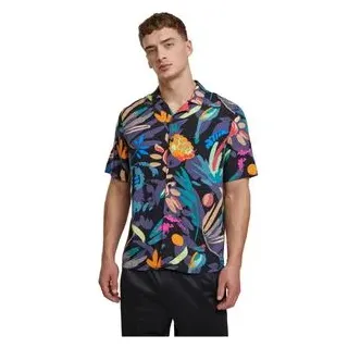 URBAN CLASSICS Freizeithemd floral Lila S