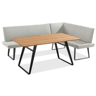 Niehoff Elba Gartenmöbel-Set-2 Eckbank Links 235x170cm,  Alpin beige, Tisch Elba 160x95cm