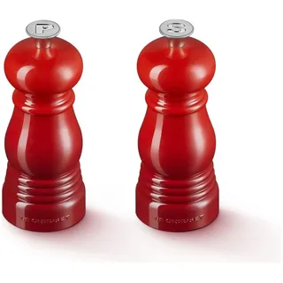 Le Creuset Gewürzmühlen-Set 11 cm Kirschrot befüllt
